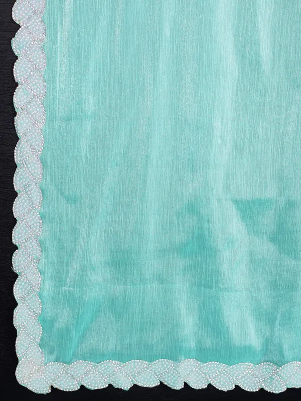 Ocean_Green_Tissue_Burberry_Saree_with_White_Lace_Border