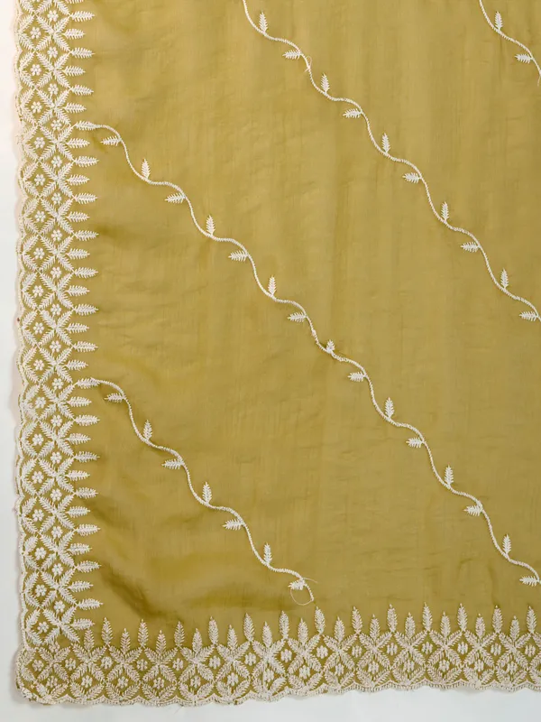 Mustard_Yellow_Velvet_Chiffon_Saree_with_Sequins_&_Leheriya_Embroidery