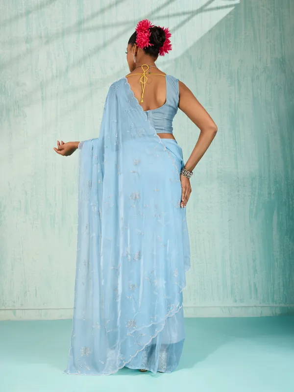 Sky_Blue_Crystal_Viscose_Saree_With_Floral_Zarkan_Embroidery_&_Cutwork_Border_For_Women