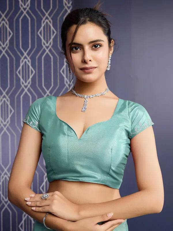 Sparkling_Mint_Green_Trending_Ice_Georgette_Saree_For_Women