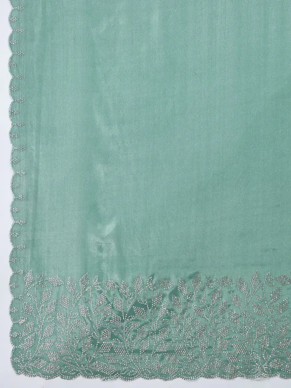 Sparkling_Mint_Green_Trending_Ice_Georgette_Saree_For_Women