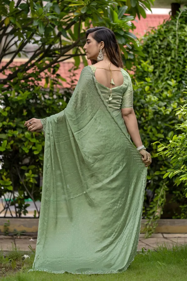 Elegant_Sage_Green_Pure_Satin_Chiffon_Handwork_With_Designer_Blouse_&_Stone_Embellishments_Saree_For_Women