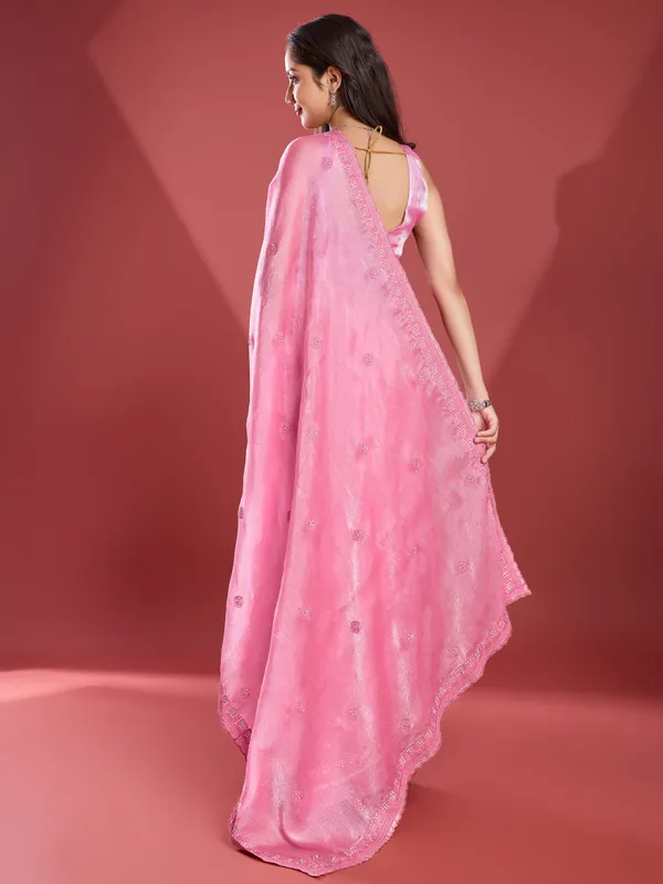 Baby_Pink_Soft_Tissue_Burberry_Silk_Saree.