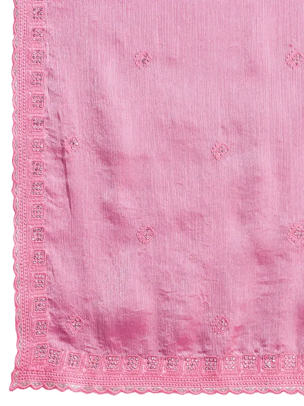 Baby_Pink_Soft_Tissue_Burberry_Silk_Saree.