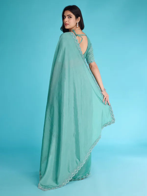 Green_Glossy_Khadi_Shimmer_With_Diamond_Zarkan_&_Pearl_Handwork_Saree_For_Women