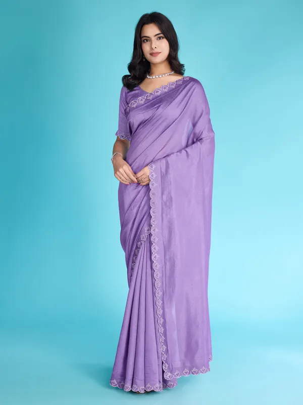 Glossy_Lavender_Khadi_Shimmer_With_Diamond_Zarkan_&_Pearl_Handwork_Saree.