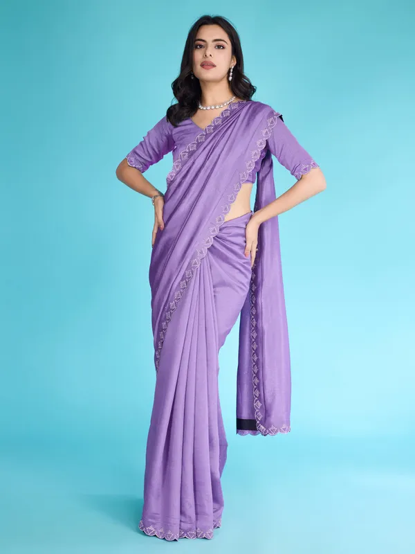 Glossy_Lavender_Khadi_Shimmer_With_Diamond_Zarkan_&_Pearl_Handwork_Saree.