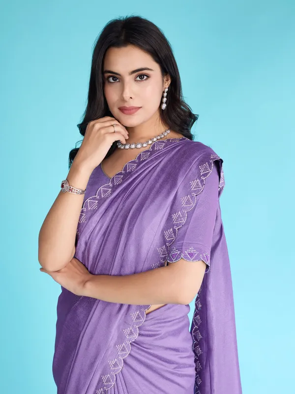 Glossy_Lavender_Khadi_Shimmer_With_Diamond_Zarkan_&_Pearl_Handwork_Saree.