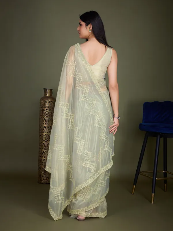 Dusty-Beige_&_Ivory_Infused_Shimmer_Net_Saree