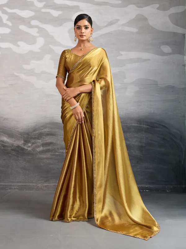 Rich_Metallic_Golden_Burberry_Chiffon_Saree_With_Beads_&_Cutdana_Lace_Work_For_Women