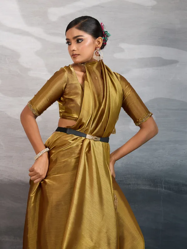 Rich_Metallic_Golden_Burberry_Chiffon_Saree_With_Beads_&_Cutdana_Lace_Work_For_Women