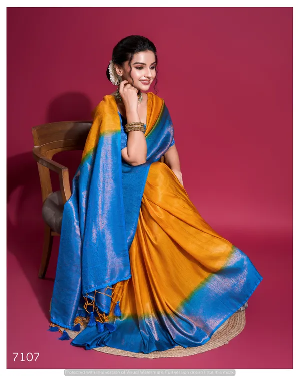 Mustard_Yellow_&_Royal_Blue_Soft_Zari_Woven_Silk_Saree
