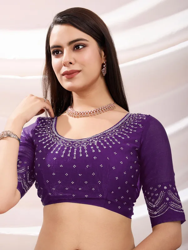 Regal_Purple_Chiffon_Saree_with_Embroidered_Border