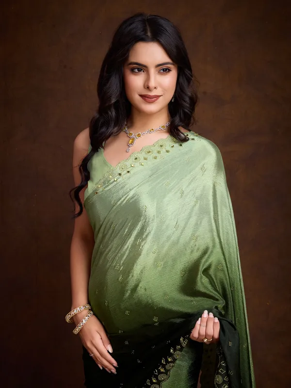 Pastel_to_Bottle_Green_Ombre_Chinnon_Saree_with_Embroidered_Sequin_Border