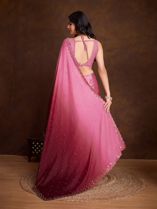 Rose_Pink_to_Wine_Ombre_Chinnon_Saree_with_Embroidered_Boreder