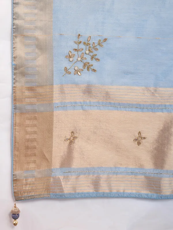 Sky_Blue_Saree_with_Golden_Zari_Border