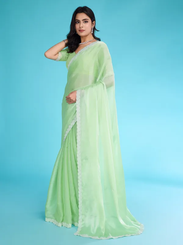 Pastel_Mint_Green_Tissue_Burberry_Saree.