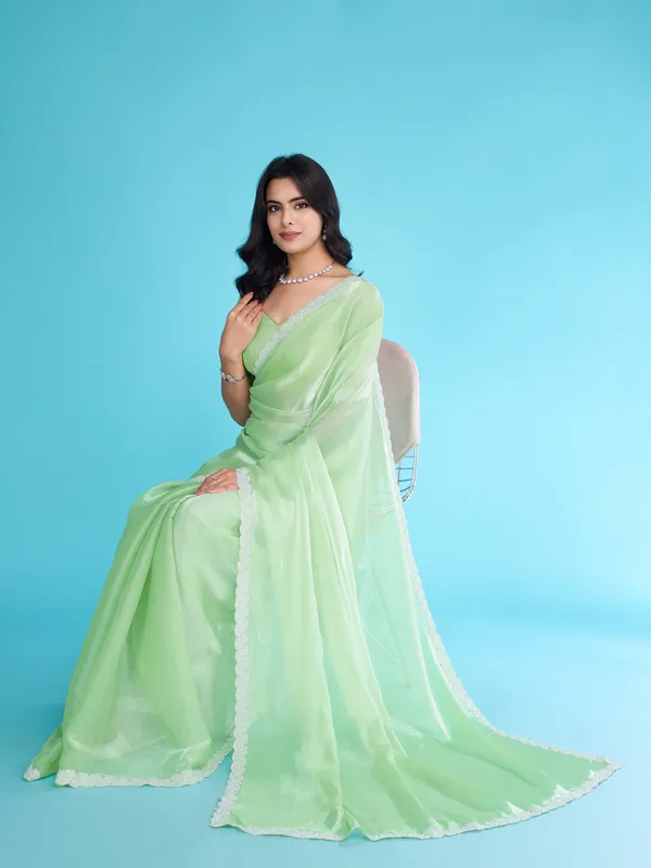 Pastel_Mint_Green_Tissue_Burberry_Saree.