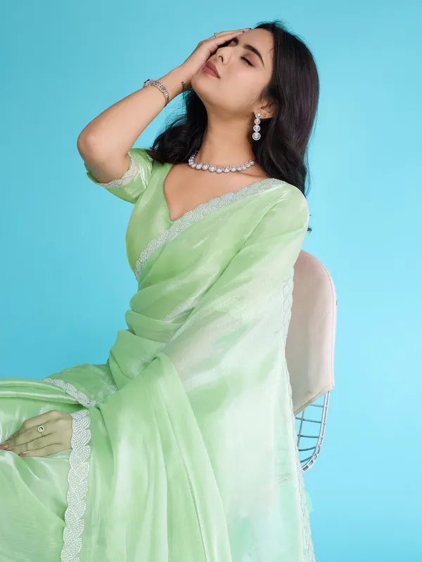 Pastel_Mint_Green_Tissue_Burberry_Saree.