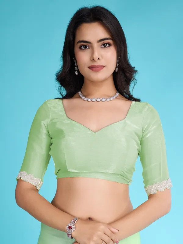 Pastel_Mint_Green_Tissue_Burberry_Saree.