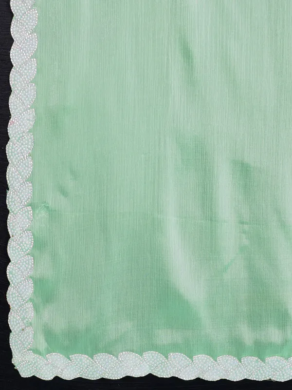 Pastel_Mint_Green_Tissue_Burberry_Saree.