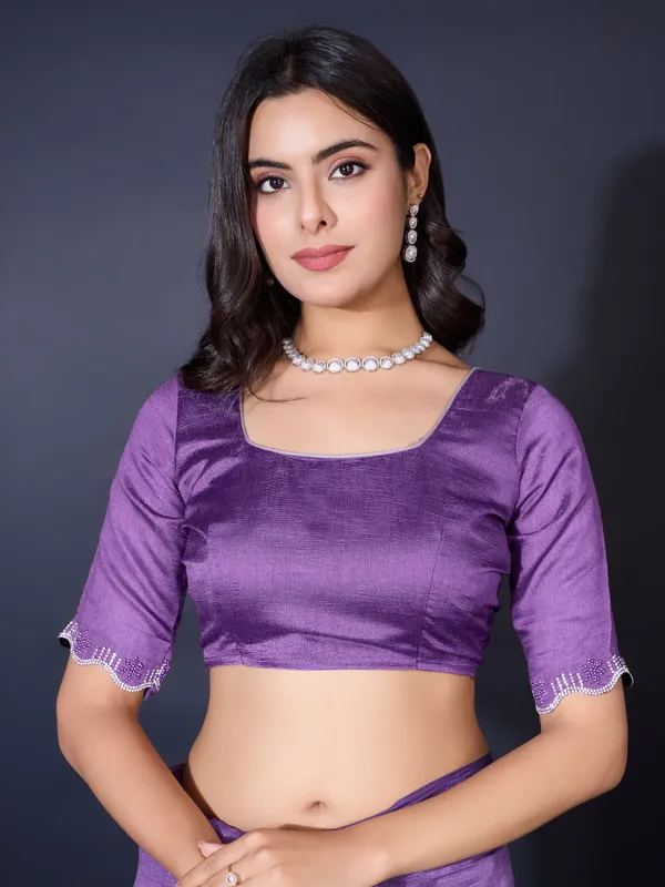 Purple_Regal_Khadi_Shimmer_Shimmering_Saree_For_Women