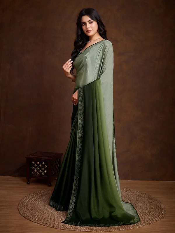 Teal_to_Forest_Green_Ombre_Chinon_Saree_with_Swarovski_work_&_Dusky_Elegance