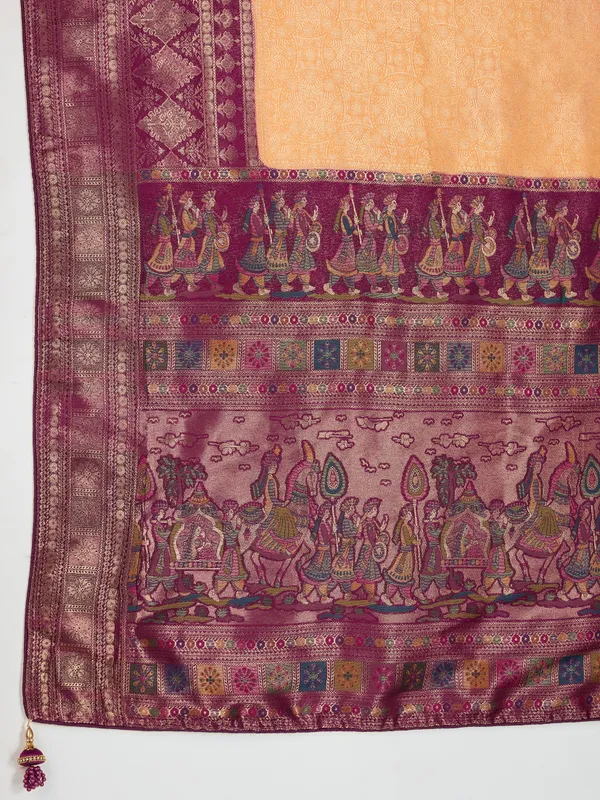 Mustard_Yellow_&_Wine_Kanjivaram_Silk_Saree