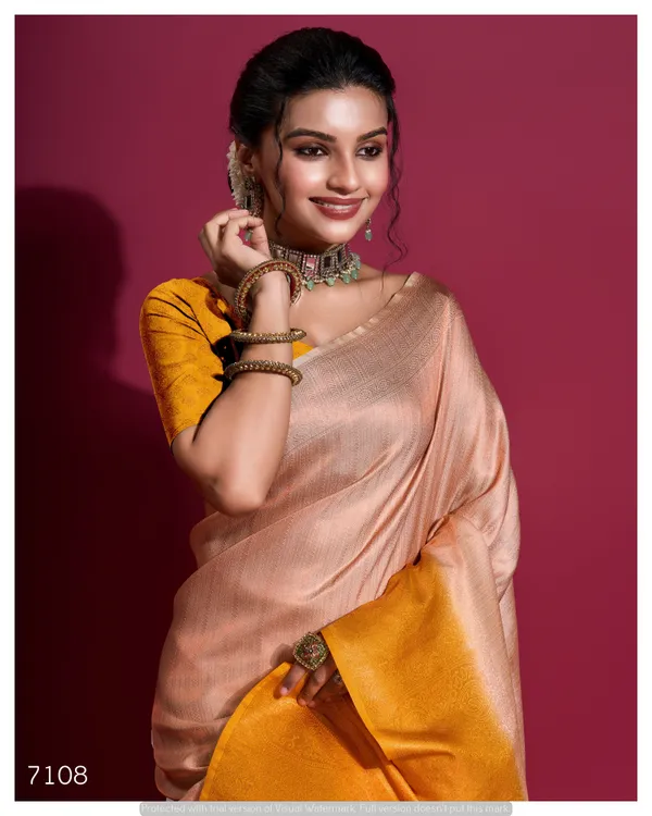 Peach_Pink_&_Mustard_Yellow_Soft_Zari_Woven_Silk_Saree