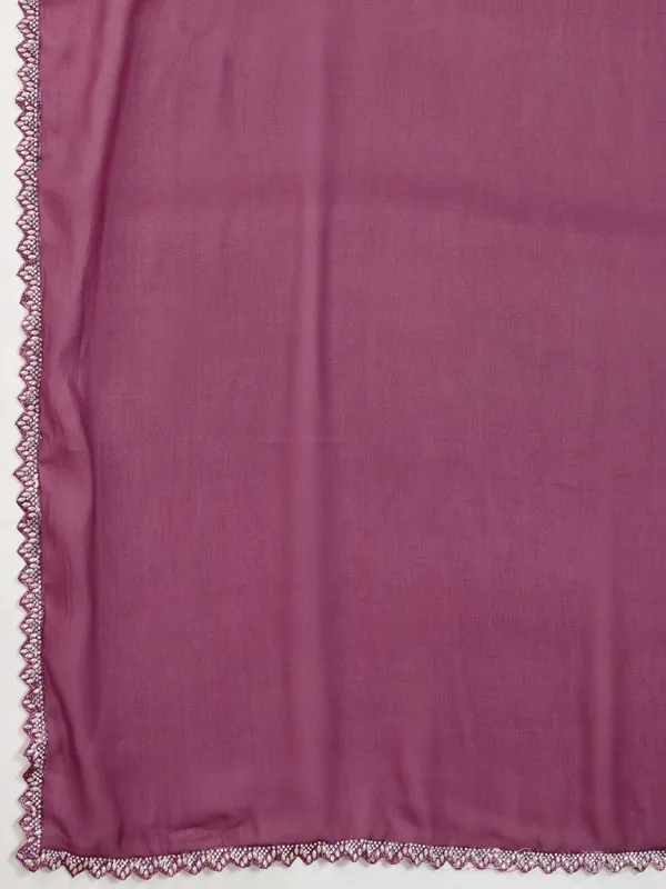 Mauve_Pink_Matt_Georgette_Saree_With_Ceramic-Inspired_Lace_Border_For_Women