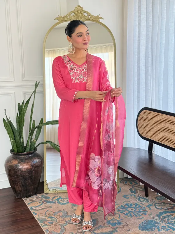 Pink_Viscose_Embroidered_Straight_Kurta_With_Viscose_Pant_And_Nazmeen_Dupatta_Sets_For_Women
