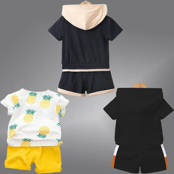 Pack_Of_3_Cotton_Printed_Short_Sleeves_T-Shirt_With_Shorts_For_Kids_(Multicolor)