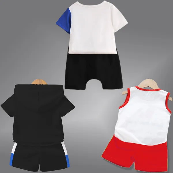 Pack_Of_3_Cotton_Printed_Short_Sleeves_T-Shirt_With_Shorts_For_Kids_(Multicolor)