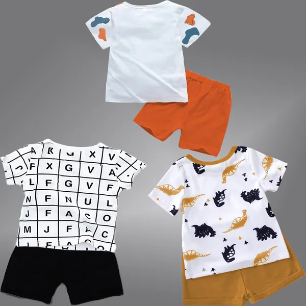 Pack_Of_3_Cotton_Printed_Short_Sleeves_T-Shirt_With_Shorts_For_Kids_(Multicolor)