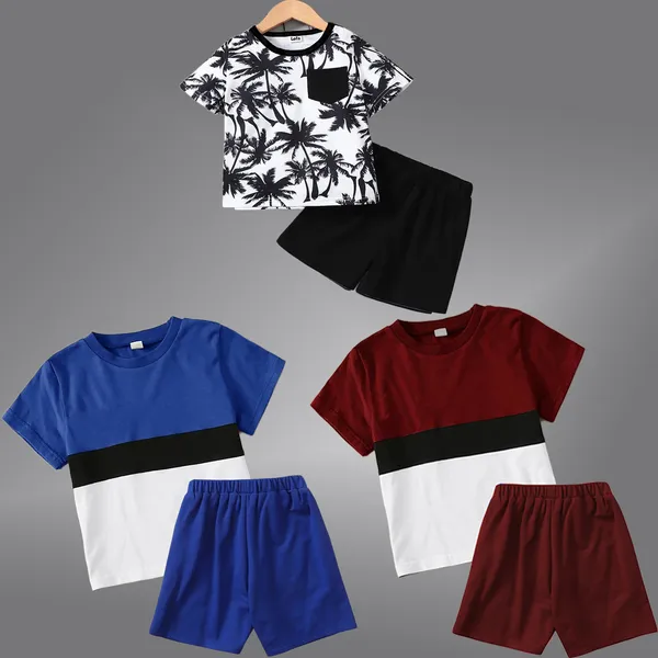 Pack_Of_3_Cotton_Printed_Short_Sleeves_T-Shirt_With_Shorts_For_Kids_(Multicolor)