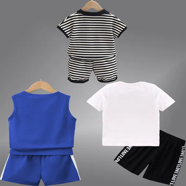 Pack_Of_3_Cotton_Printed_Short_Sleeves_T-Shirt_With_Shorts_For_Kids_(Multicolor)