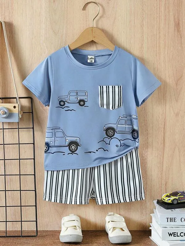 Pack_Of_3_Cotton_Printed_Short_Sleeves_T-Shirt_With_Shorts_For_Kids_(Multicolor)