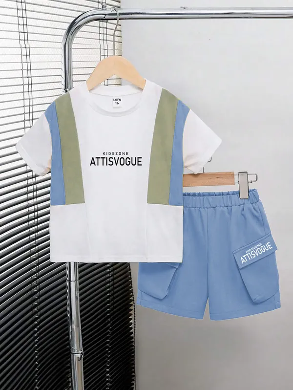 Pack_Of_3_Cotton_Printed_Short_Sleeves_T-Shirt_With_Shorts_For_Kids_(Multicolor)