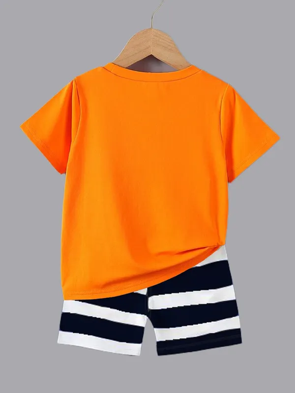 Pack_Of_3_Cotton_Printed_Short_Sleeves_T-Shirt_With_Shorts_For_Kids_(Multicolor)