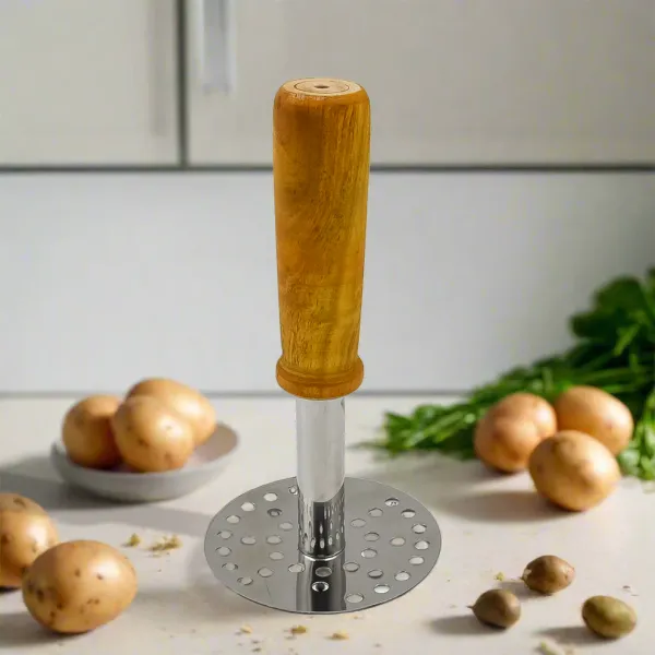High_Grade_Stainless_Steel_Potato_Masher_Paubhaji_/_Pav_Bhaji_Masher_with_Wooden_handle_(1_Pc)