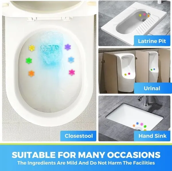 Jns_1_Pc's_Toilet_Cleaning_Gel_Flower_Bathroom_Cleaner_Toilet_Fresheners_Air_Fresher_For_Remove_Bad_SmBell_ad_Odor,_Long-Lasting_Refills_Gel_Stamp_Injection_Multicolor