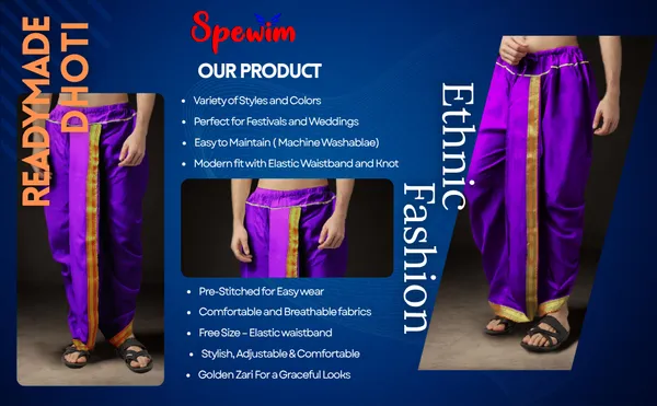 Men's_Pack_of_2_Ready-Made_Dhoti_Pants_|_Traditional_Ethnic_Wear_with_Golden_Border_|_Festival_&_Pooja_Outfit-(Pack_of_2)