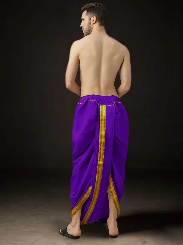 Men's_Pack_of_2_Ready-Made_Dhoti_Pants_|_Traditional_Ethnic_Wear_with_Golden_Border_|_Festival_&_Pooja_Outfit-(Pack_of_2)