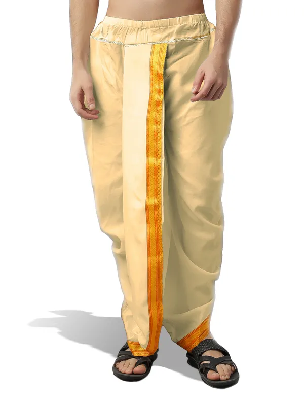 Men's_Pack_of_2_Ready-Made_Dhoti_Pants_|_Traditional_Ethnic_Wear_with_Golden_Border_|_Festival_&_Pooja_Outfit-(Pack_of_2)