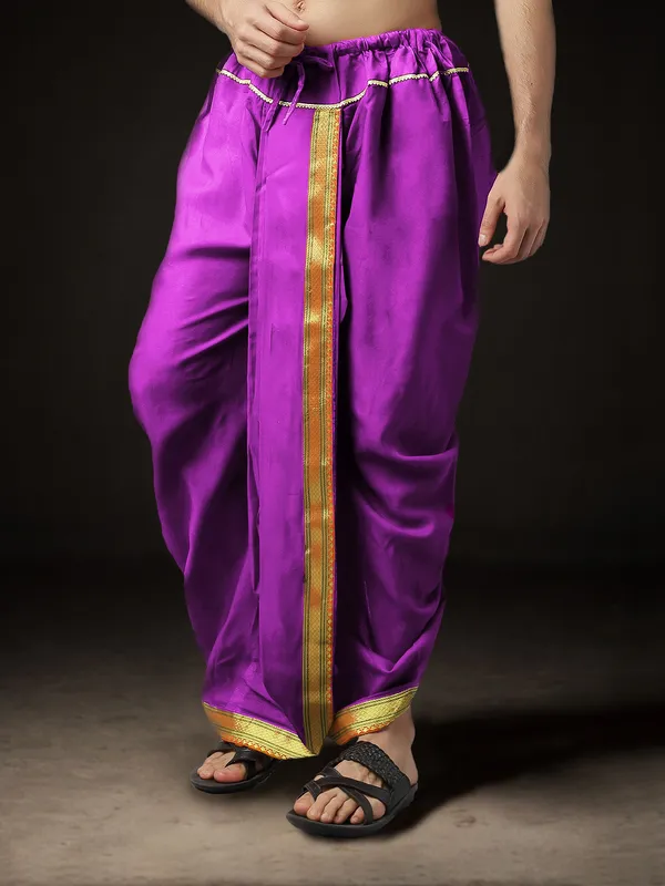 Men's_Pack_of_2_Ready-Made_Dhoti_Pants_|_Traditional_Ethnic_Wear_with_Golden_Border_|_Festival_&_Pooja_Outfit-(Pack_of_2)