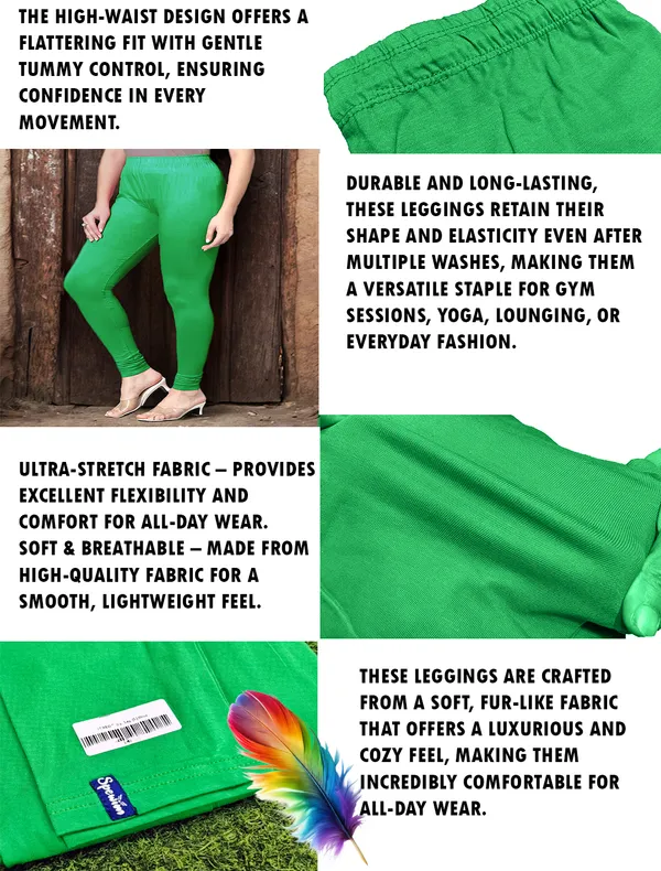 Olive_Ankle_Length_Stylish_High-Waist_Leggings_For_Women
