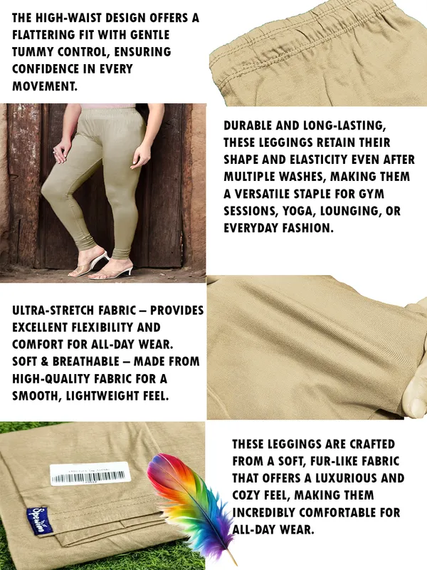 Dusty_Green_Ankle_Length_Stylish_High-Waist_Leggings_For_Women
