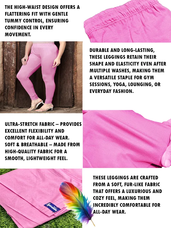 Baby_Pink_Ankle_Length_Stylish_High-Waist_Leggings_For_Women