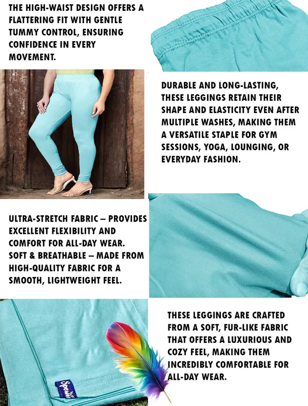Baby_Blue_Ankle_Length_Stylish_High-Waist_Leggings_For_Women