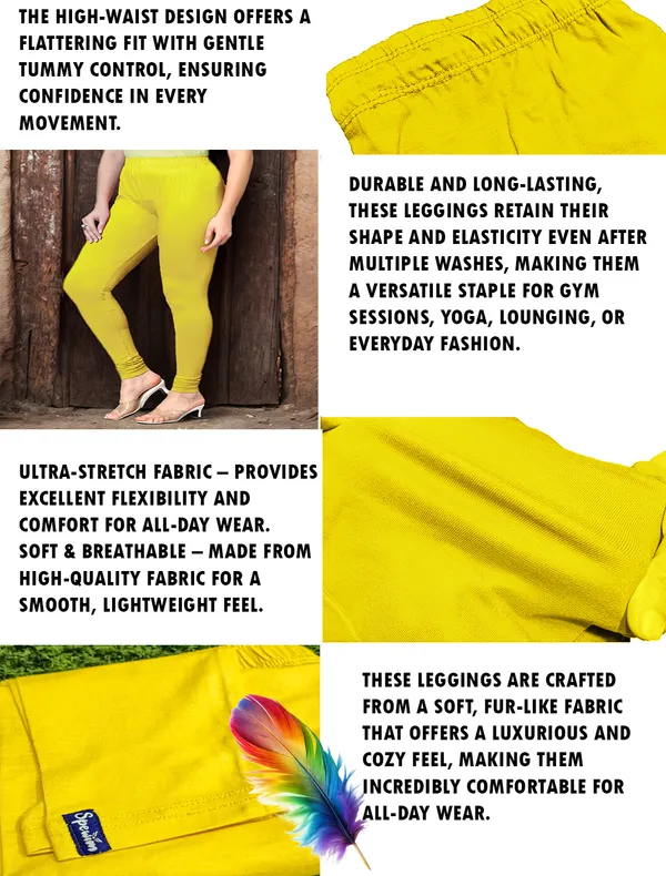 Lemon_Ankle_Length_Stylish_High-Waist_Leggings_For_Women